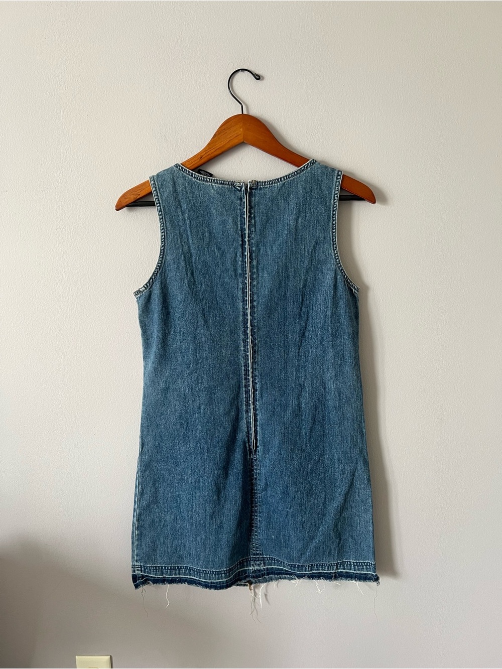 GAP Cotton Denim Sleeveless Mini Dress - Picture 7 of 8